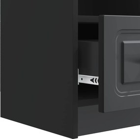 vidaXL Ντουλάπι TV Μαύρο 102 x 34,5 x 47 εκ Επεξεργασμένο Ξύλο