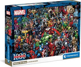 Clementoni Παζλ Impossible Marvel 1000 τμχ - Compact Box