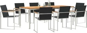 vidaXL Σέτ φαγητού για κήπο 9 pcs