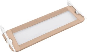 vidaXL Μπάρα Κρεβατιού Προστατευτική Χρώμα Taupe 120x42 εκ Πολυεστέρας