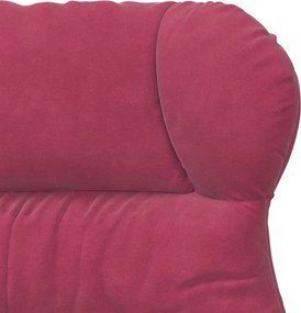 vidaXL Πολυθρόνα Κόκκινο 69 x 74 x 93 εκ. Βελούδο