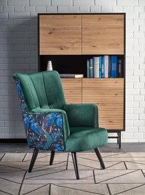 PAGONI chair color: dark green / black DIOMMI V-PL-PAGONI-FOT-C.ZIELONY