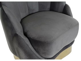 Κάθισμα DKD Home Decor 86 x 80 x 85 cm Γκρι Μέταλλο Λευκό Σκούρο γκρίζο