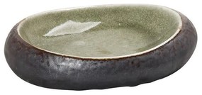 Πιάτο Κεραμικό Pebble Βότσαλο Gmt116 26,5X20cm Green-Brown Espiel Κεραμικό