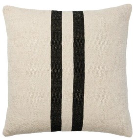 Κάλυμμα Μαξιλαριού Sigrun - Μαύρο Μπεζ 75% Βαμβάκι 25% Λινό W50 x L50 cm Broste Copenhagen