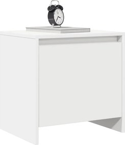 vidaXL Κομοδίνα 2 Τεμ. Λευκά 45x34x44,5 εκ. από Επεξεργασμένο Ξύλο
