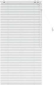 vidaXL Βενετσιάνικη Σκίαση Λευκό 75 x 160 εκ. 35 mm