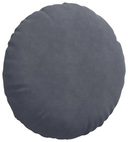 vidaXL Μαξιλάρια καθισμάτων 2 pcs Σκούρο Γκρι Ø 40 x 13 εκ. Βελούδο