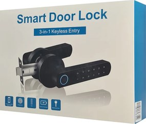SECUKEY ηλεκτροπύρος D100-BT, συνδυασμού &amp; fingerprint, μαύρος