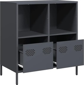 vidaXL Ντουλάπι Ανθρακί 68x39x73,5 εκ. από Χάλυβα Ψυχρής Έλασης