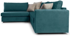 Γωνιακός καναπές Verde-Petrol