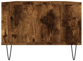 vidaXL Τραπεζάκι Σαλονιού Καπνιστή Δρυς 90x50x36,5 εκ. Επεξεργ. Ξύλο
