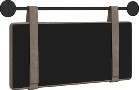 vidaXL Κρεμαστό Κεφαλάρι Επιτοίχιο Γκρι 90 cm Αντίκα PU