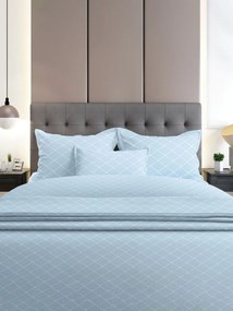 Σετ Σεντόνια Flannel 2048 Blue Μονό με λάστιχο(105x205+30)
