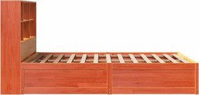 vidaXL Σκελετός Κρεβ. Χωρίς Στρώμα Καφέ Κεριού 120x190 εκ Μασίφ Πεύκο