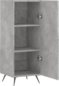 vidaXL Ντουλάπι Γκρι Σκυροδέματος 34,5x34x90 εκ. Επεξεργασμένο Ξύλο