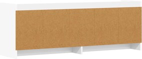 vidaXL Ντουλάπι TV 135 x 33 x 47 εκ. Λευκό Επεξεργασμένο Ξύλο