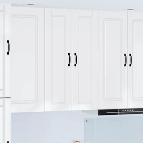 vidaXL Ντουλάπα Κουζίνας Υψηλής γυαλάδας λευκό 30 x 31 x 100 εκ.