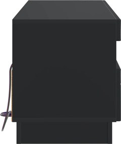 vidaXL Ντουλάπα LED Τηλεόρασης Μαύρο Επεξεργασμένο Ξύλο