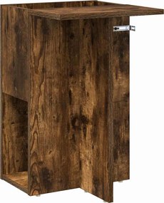 vidaXL End Table Καπνιστό Δρύς 35 x 40 x 55 εκ. Επεξεργασμένο ξύλο