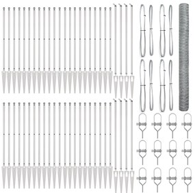 vidaXL Hexagon Fence 1.6x100 μ Γαλβανισμένος Χάλυβας