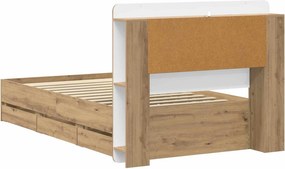 vidaXL Καλάθι με αποθήκη και κεφαλάρι Artisan Δρυς 80 x 200 cm