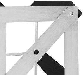 vidaXL Ραφιέρα/Σταντ Κρασιών για 120 Φιάλες Μαύρη Μασίφ Ξύλο Πεύκου