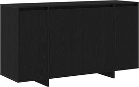 vidaXL Πλαϊνό γραφείο Μαύρη Οξυά 135 x 41 x 75 εκ Επεξεργασμένο ξύλο