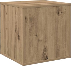 vidaXL Κουτί Άλμπουμ Βινυλίου Artisan Δρυς 37 x 36,5 x 38 εκ.