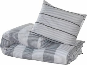 vidaXL Σετ Παπλωματοθήκης Γκρι 200 x 200 εκ. Βαμβακερό