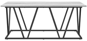 vidaXL Γκρι τραπέζι καφέ 100x50x40 εκ. Φτιαγμένο από επεξεργασμένο ξύλο και μέταλλο