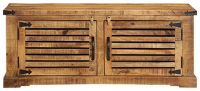 vidaXL πάγκος παπουτσιών 110x38x45 εκ. από μασίφ ξύλο μάνγκο