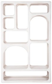 Βιβλιοθήκη Handyr Μασίφ Ξύλο Mango Σε Λευκό Χρώμα 100x35x165 Υ Εκ.