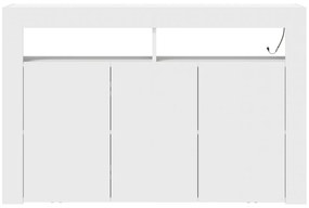 vidaXL Λευκός Μπουφές Λευκός Τεχνητό ξύλο 116 x 30 x 75 εκ Μοντέρνος