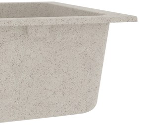 vidaXL νεροχύτης κουζίνας μπεζ 760x480x184 mm Γρανίτης