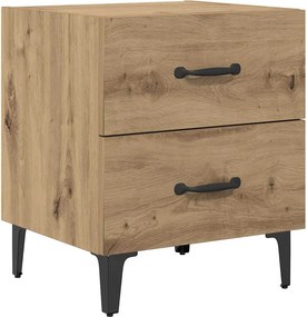 vidaXL Ντουλάπι κρεβατιού Artisan Oak 40 x 35 x 47,5 εκ