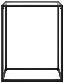 vidaXL Τραπέζι Κονσόλα Διαφανές 60 x 35 x 75 εκ. από Ψημένο Γυαλί