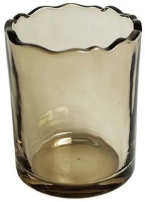 Κηροπήγιο Ρεσώ 00.03.32551 Φ5,2x6,4cm Brown Glass