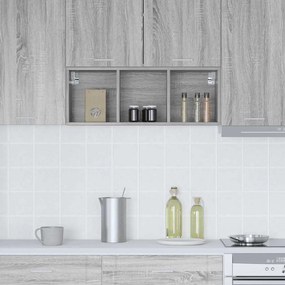 vidaXL Κρεμαστό ντουλάπι Γκρίζο Σονομα 30 x 29,5 x 80 εκ.