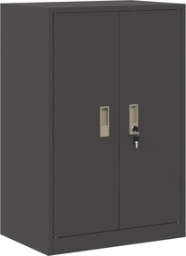 vidaXL Ντουλάπι αποθήκευσης Μαύρο 60 x 40 x 90 cm Ατσάλι