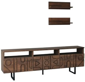 Σύνθεση Τηλεόρασης Aristo 552NOS1522 170x30x40cm Walnut