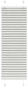 vidaXL Πλισέ περσίδα ανοιχτό γκρι 40x100 cm Πλάτος υφάσματος 39,4 cm