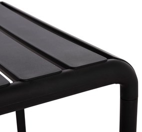 Τραπέζι κήπου KORVER C6334.02 Χαμηλό Πολυπροπυλενίου Μαύρο 100x60x46Υ εκ. 100x60x46 εκ.