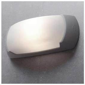 Απλίκα Φωτιστικό Τοίχου E27 60W IP66 Francy Eurolamp-145-26176-Γκρι 145-26176