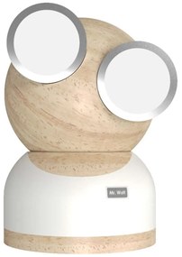 Φωτιστικό Επιτραπέζιο GoggleLamp Mr Watt DH0184WT/MRWATT White Allocacoc Wood,Aluminum