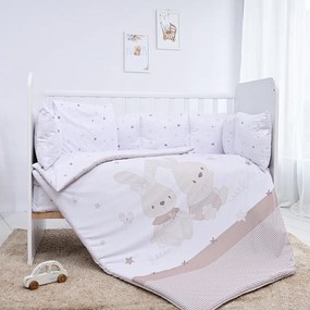 Σετ Προίκας Μωρού Για Κούνια 60x120cm  4τεμ. LILY  Beige Honey Bunny   20800146501 Lorelli