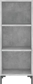 vidaXL Ντουλάπι Γκρι Σκυροδέματος 34,5x32,5x90 εκ. Επεξεργασμένο Ξύλο