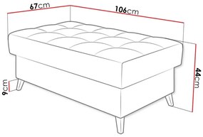 Σκαμπό Comfivo 236, Γκρι, 44x67x106cm, 18 kg, Ταπισερί, Πόδια: Ξύλο | Epipla1.gr