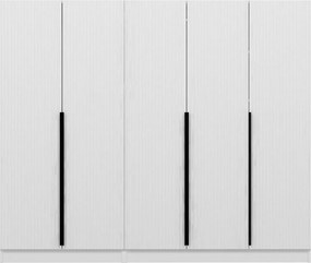 Πενταφυλλη Ντουλαπα Λευκο KALEO PLUS 52x180x210