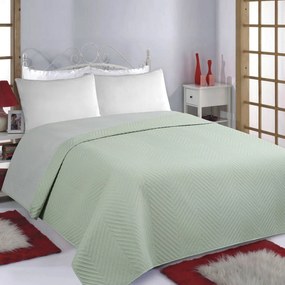 Κουβερλί Μονό (170x220) 2 Όψεων Silk Fashion Bones Mint-Grey
